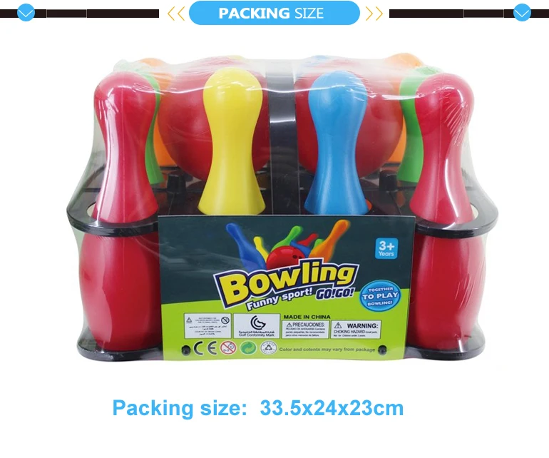 Kids plastic toy pin ball mini bowling game.jpg
