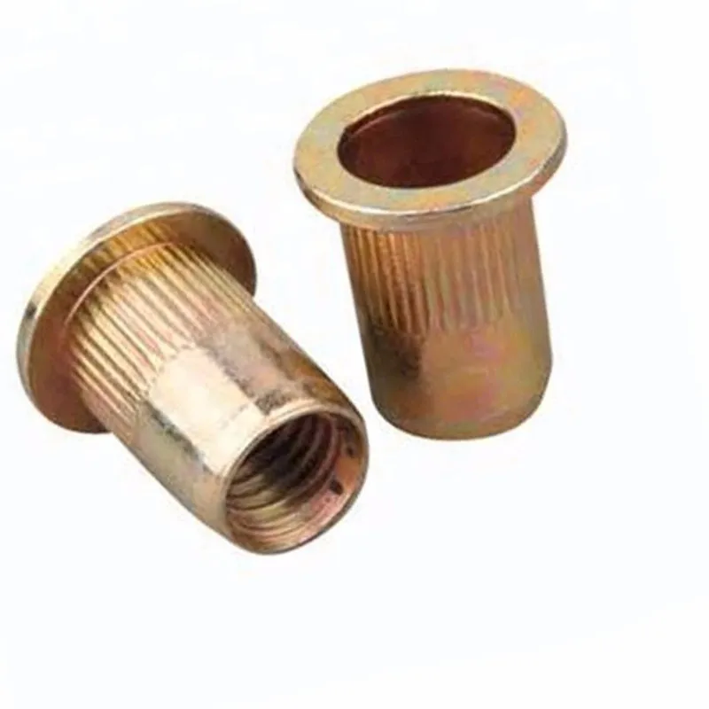 M10 M12 M24 Brass Knurled Rivet Nut Round Nut Buy Brass Knurled Rivet