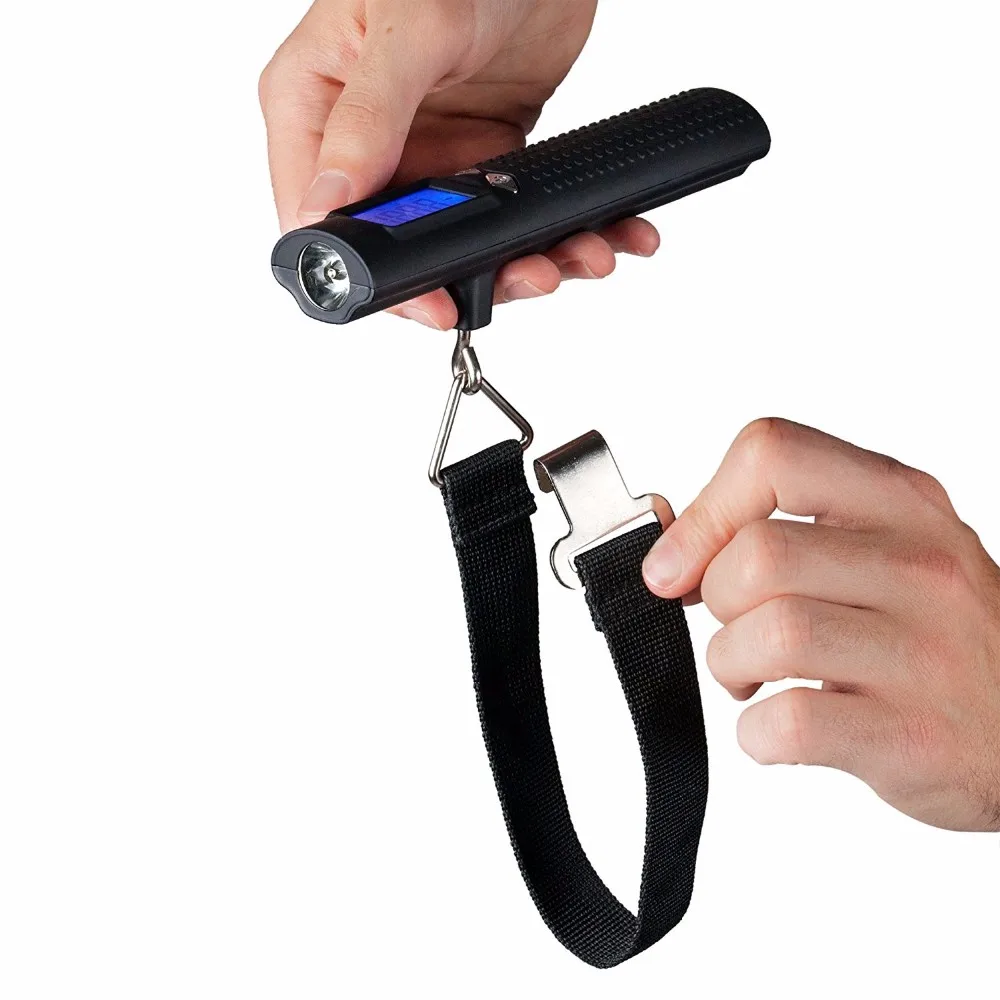 Accuoz Rechargeable Digital Luggage Scale - 2600mAh Portable Charger & LED  Flashlight