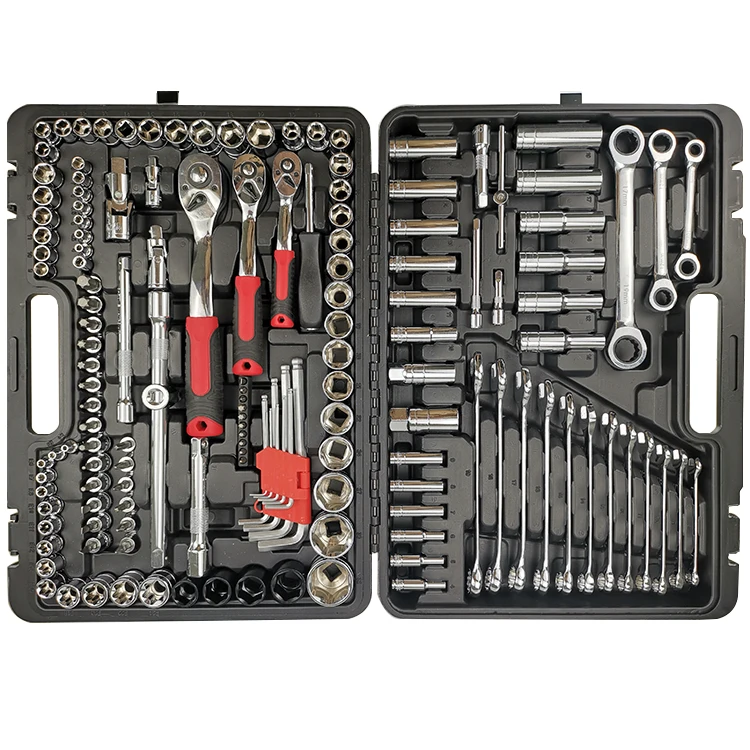 
TECUNIQ Wholesale Auto Repair Box Hand Tool Set 150pcs Vehicle Car Repair Wrench Tool Box Set Kits  (62130900624)