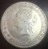 1867 Hong Kong (China) 1 Dollar - Victoria Silver Plated Dollar