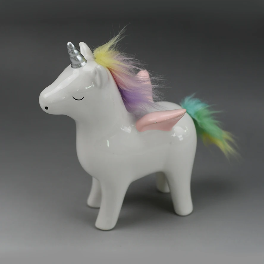 home decor custom ceramic bull porcelain animal figurine