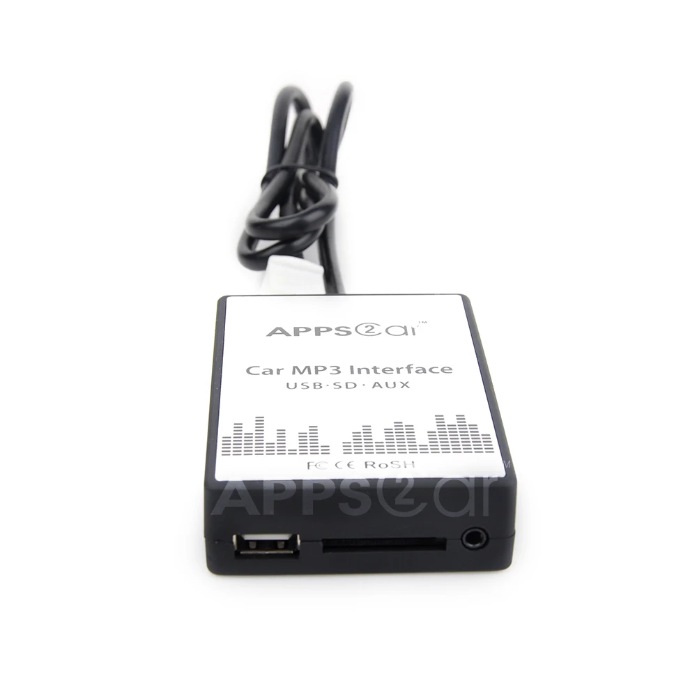For Mazda 3 323 6 CX-7 RX-8 Black Car Audio MP3 USB Interface Aux Adapter