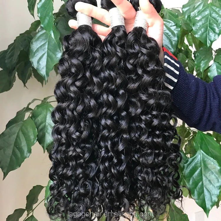 

100 human hair extension raw indian hair,natural virgin hair extensions,raw virgin cuticle aligned hair virgin Deep Curly, Natural color