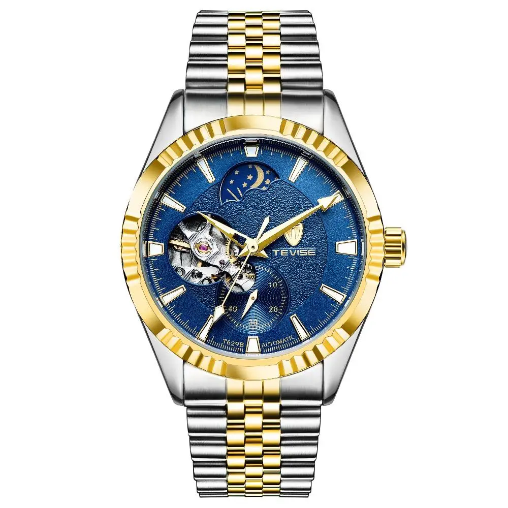 

TEVISE T629B men Automatic Mechanical watch New Hot Selling Automatic Skeleton Watch With Workable Dial