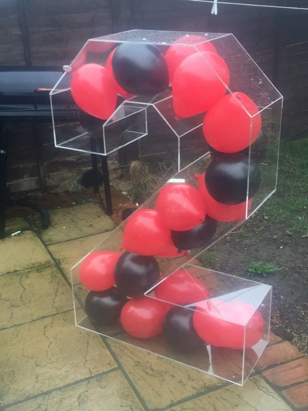 large 3d clear acrylic plastic hollow balloon display number for wedding, View 3d acrylic number