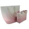 Promotional handmade Gradient color cheap shopping bag