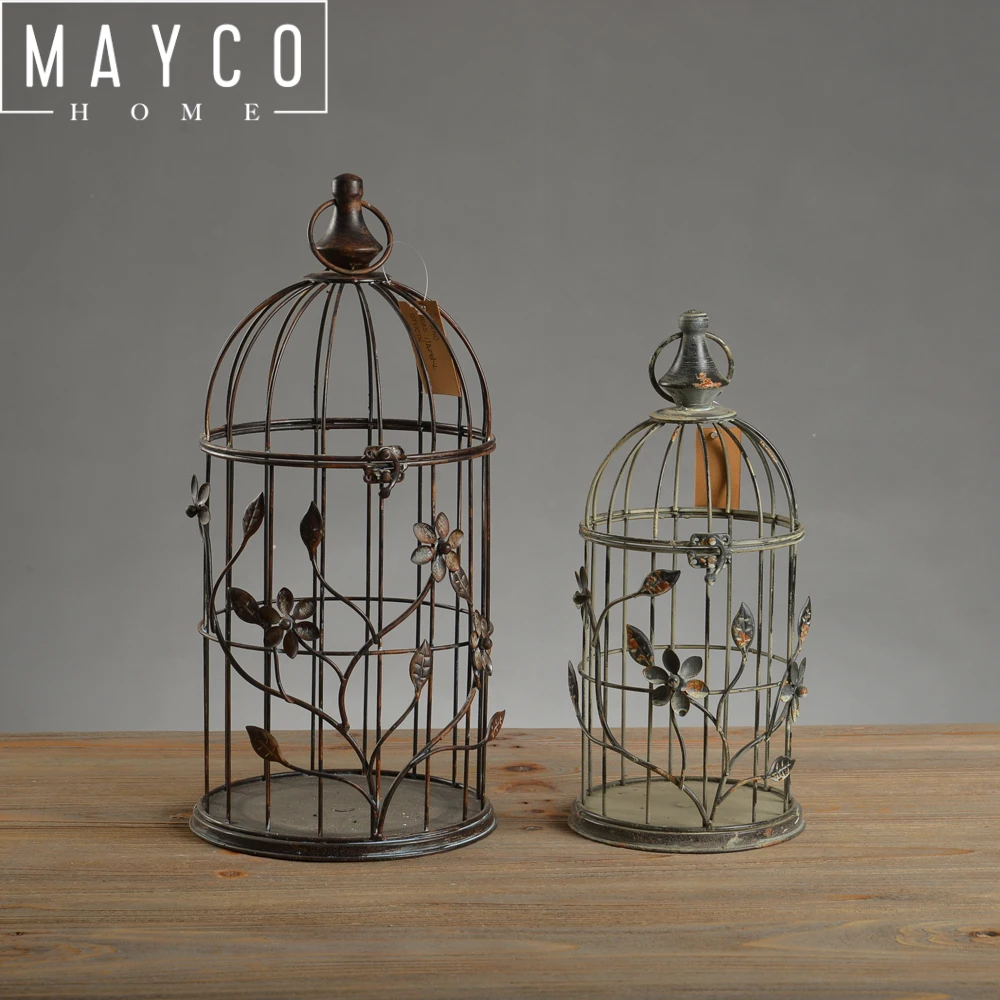 Mayco Design Antique Antique French Small Garden Decor Metal Bird