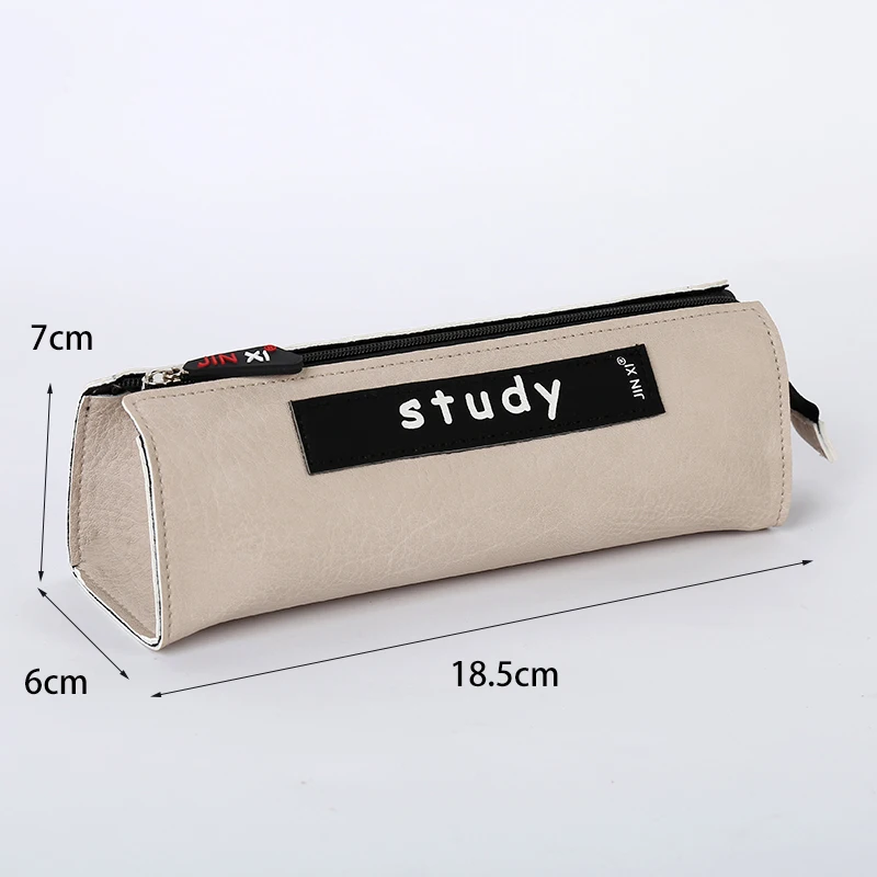 New Style Pencil Bag Pu Waterproof Pencil Case Removable Sticking Band ...