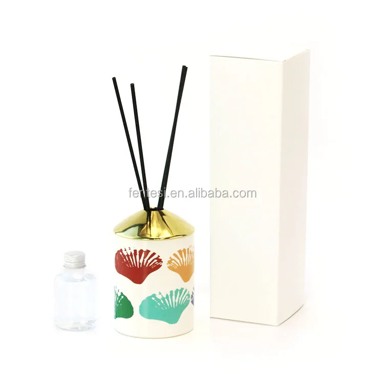 Custom Gift Set Home Fragrance Decoration Luxury Reed Diffuser Ceramic