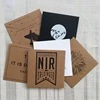 Handmade brown kraft paper packaging box for CD/DVD/VCD