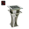 Lounge banquet stainless steel cocktail table bar