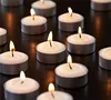 Unscented White Tea Lights | Decorative Candle Burns 3.5 hours, Tea Light Candles