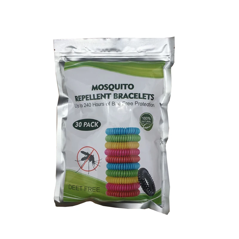 

Free Sample Mosquito Repellent Band Cheap Factory Amazon 5 10 12 15 20 Pack Best Seller Anti Mosquito Bracelets, Red yellow blue green black pink