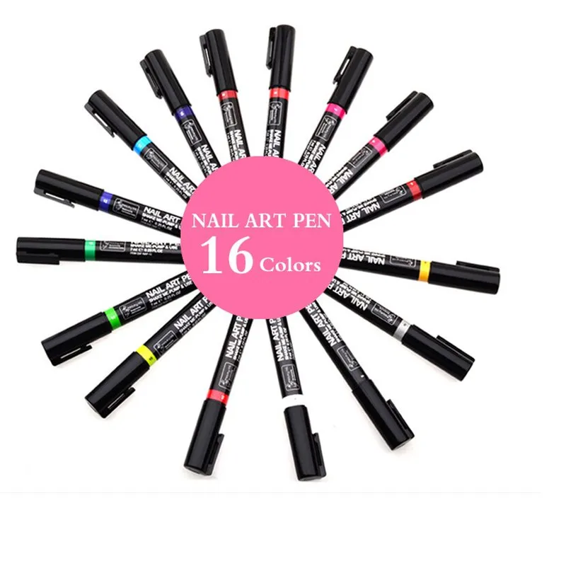 

Nail Art Designs 3D Nail Art Pen, 16 colors
