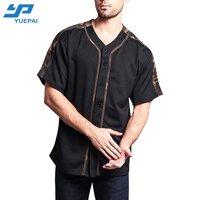

Top Quality Custom Made Youth Design Black Pullover Baseball Jersey, Customized color