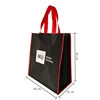 Eco friendly non woven fabric laminated bag OEM woven cloth laminated handbag cheap shopping handle tote bag