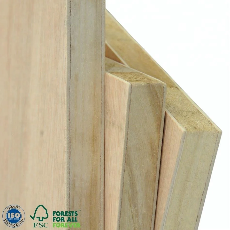 
High Grade E0 or E1 Glue Okoume Block Board for Sale 