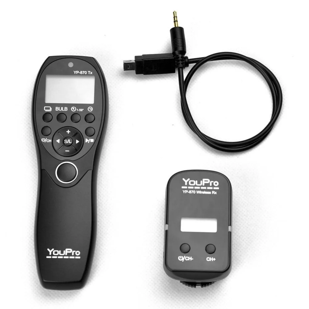 YouPro YP-870/DC2 Wireless Shutter Timer Remote for Nikon DSLR D7100, D7000, D5200