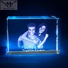 Personalized Crystal 3D Laser Anniversary Cube for Family Couple Souvenirs