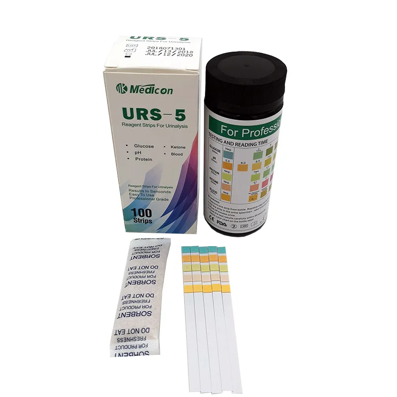 Diagnostic Test Kit Urine Reagent Rapid Test Kit 5 Parameter Strips