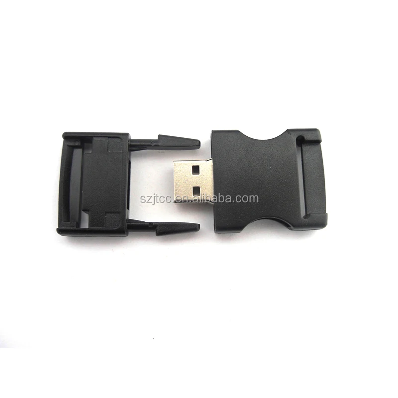 

Hot Sale High Quality Custom Plastic Buckle Shape USB Flash Drive 8GB
