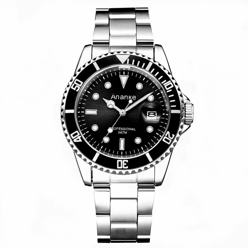 

Ananke Luxury Men Watch Waterproof Date Quartz Wristwatches Stainless Steel Mens Watches