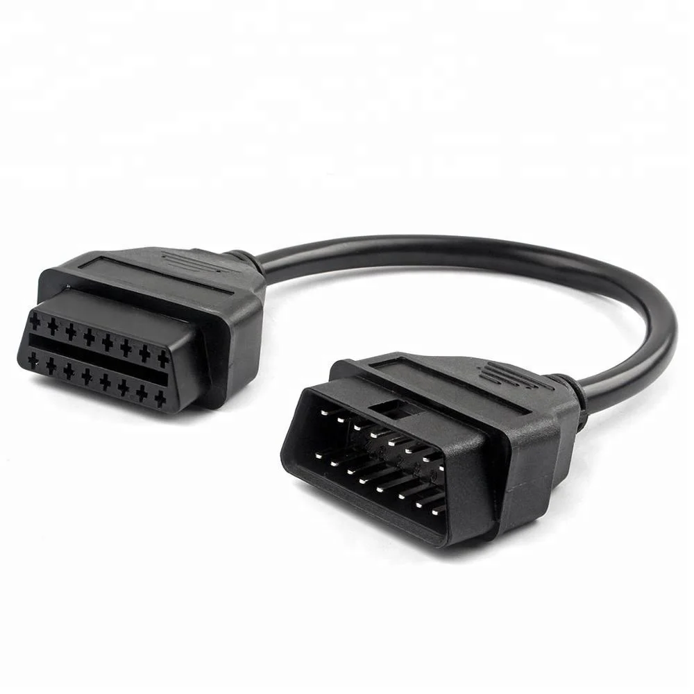 cable de extensi/ón de diagn/óstico del adaptador de conector OBD2 Keenso de 10 pines a 16 pines Conector OBD2