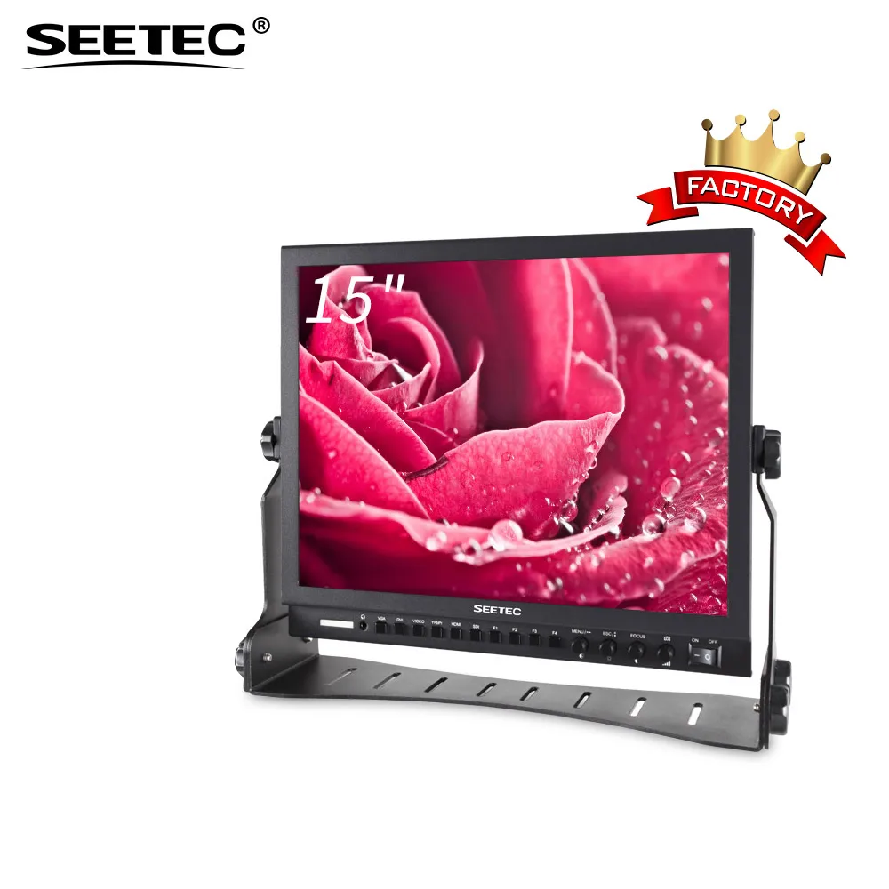 

Seetec Aluminum Design 3G/HD/SDI,HDMI inputs 15 inch full hd monitor for broadcast