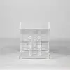 Crystal Clear Square Water Holder Rose Vase Acrylic Flower Packaging Box For Forever Red Rose With Lid