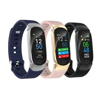 

real-time heart rate monitoring rose gold bracelet watch smart smartwatch for samsung android smart watch xiomi mobile phone