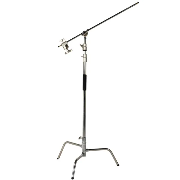 Stainless Steel Studio Light Stand Detachable Light Cstand With Arm