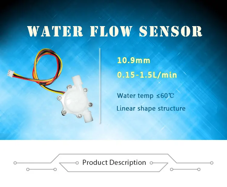 10.9mm 0.151.5l/min Micro Liquid Flowmeter Sensors Electronic Water Flow Sensor Buy Flow