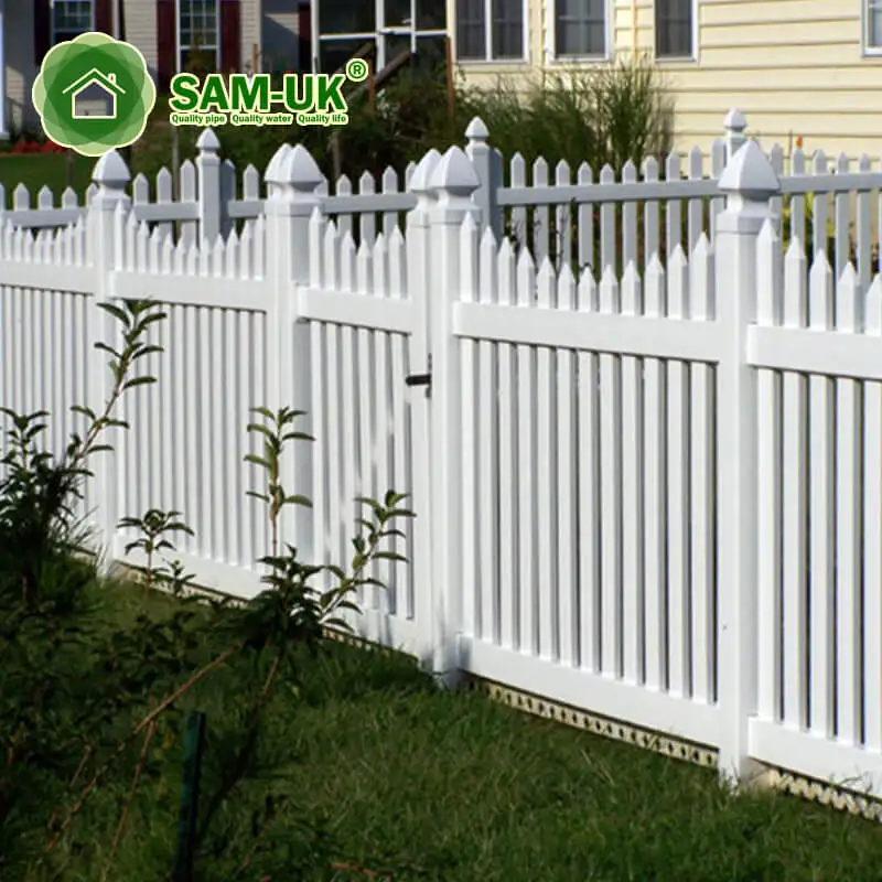 

New Product 2019 Easily Assembled Decorative Privacy Protection vinyl Fence, White