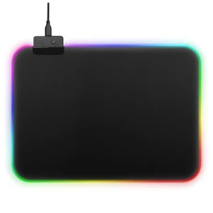 Innovative Custom Design Size Logo Print Wide Gaming RGB LED Laminated Computer Carbon Mouse Pad 350*250*3mm