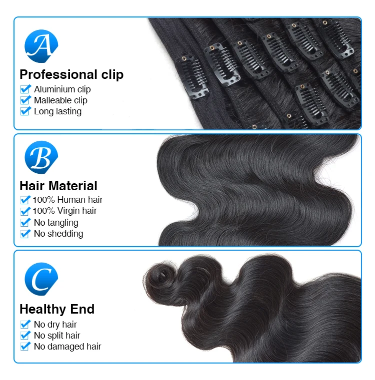 Low Price Tangle Free Clip In Hair Extensions In Stores Cheap Good