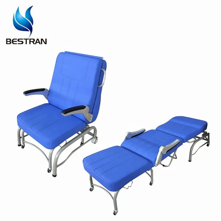 Btcn005 Hospital Adjustable Patient Attendant Bed Medical Foldable