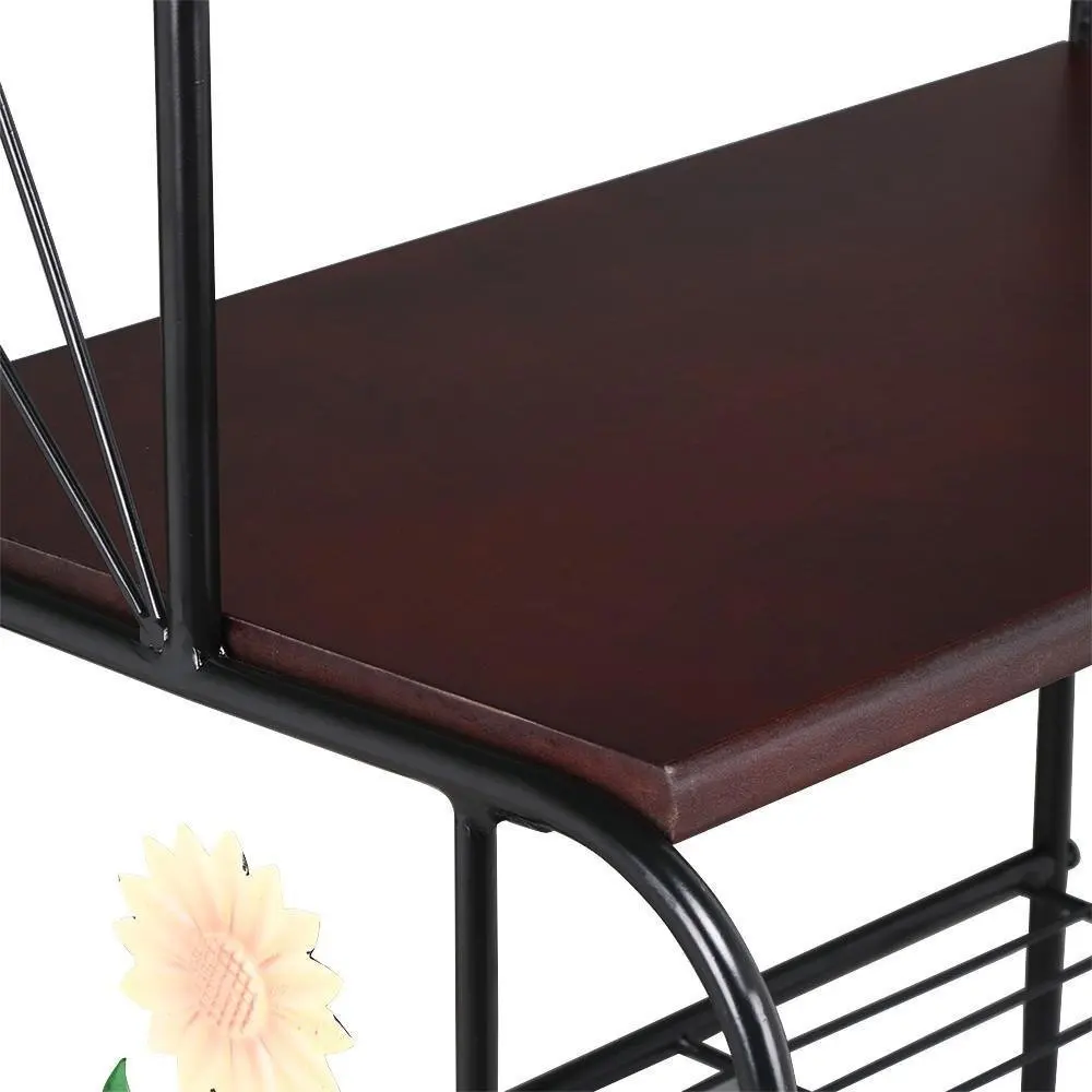 Metal Bakers Rack 4 Tiers Metal Storage Planter Potted Plants Bakers Shoe Rack Kitchen Bathroom Corner Organizer 49 H Black Buy Metal Bakers Rack Folding Bakers Rack Metal Bakers Rack Product On Alibaba Com