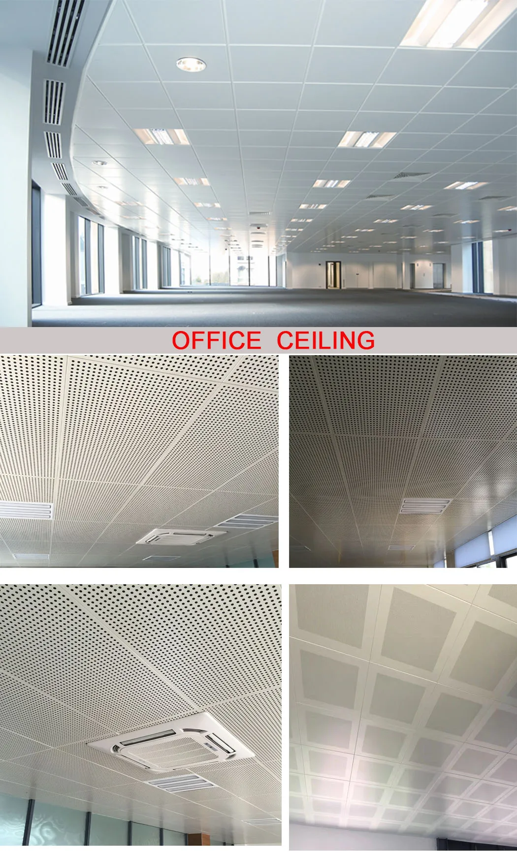 2018 Clip In Suspended Aluminum Perforated Ceiling Panels