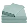 new type brushed custom queen size bed sheet set,cotton colorful blue bed linen