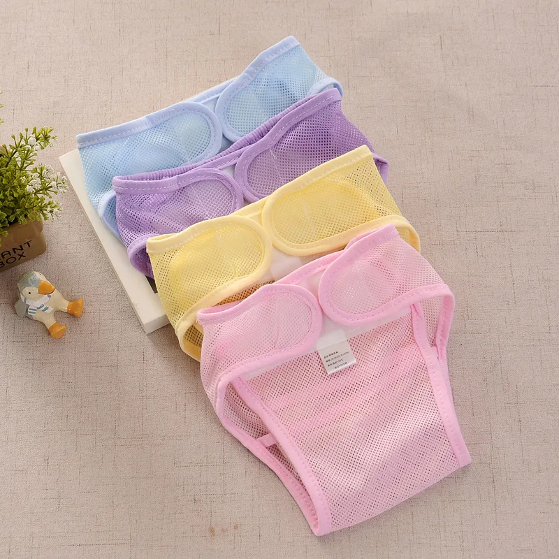 

2019 summer baby training learning pants babies mesh diaper pants baby practice pants washable diapers