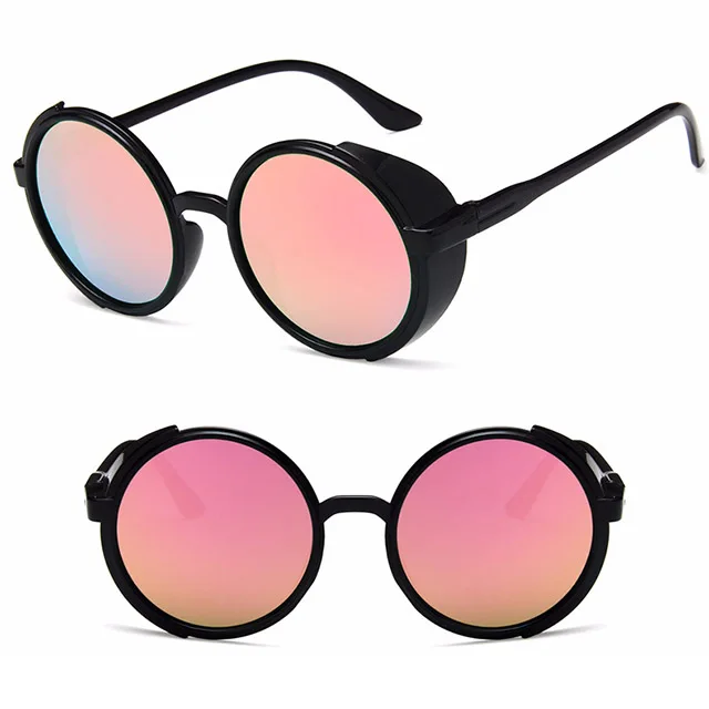 

DLL2145 Oculos Lentes Del Sol Fashion Sun Glasses Retro Round Steampunk Gafas Del Sol
