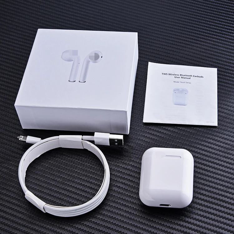 

with in ear sensor Original i100 TWS 1: 1 mini Pop-up Blue tooth Wireless earbuds, White
