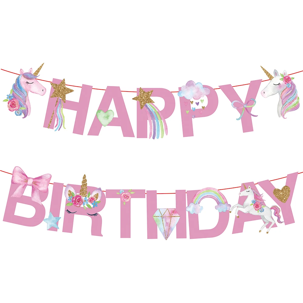 Banderole Licorne Aishu Decorations De Fete Joyeux Anniversaire Banderole Buy Happy Birthday Unicorn Happy Birthday Unicorn Banner Unicorno Product On Alibaba Com