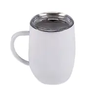 

12/16oz simple modern user-friendly coffee wine tumbler stainless steel mug with handle