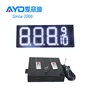 LCD Remote Control Way 12inch White Color LED Gas Station Price Display Product