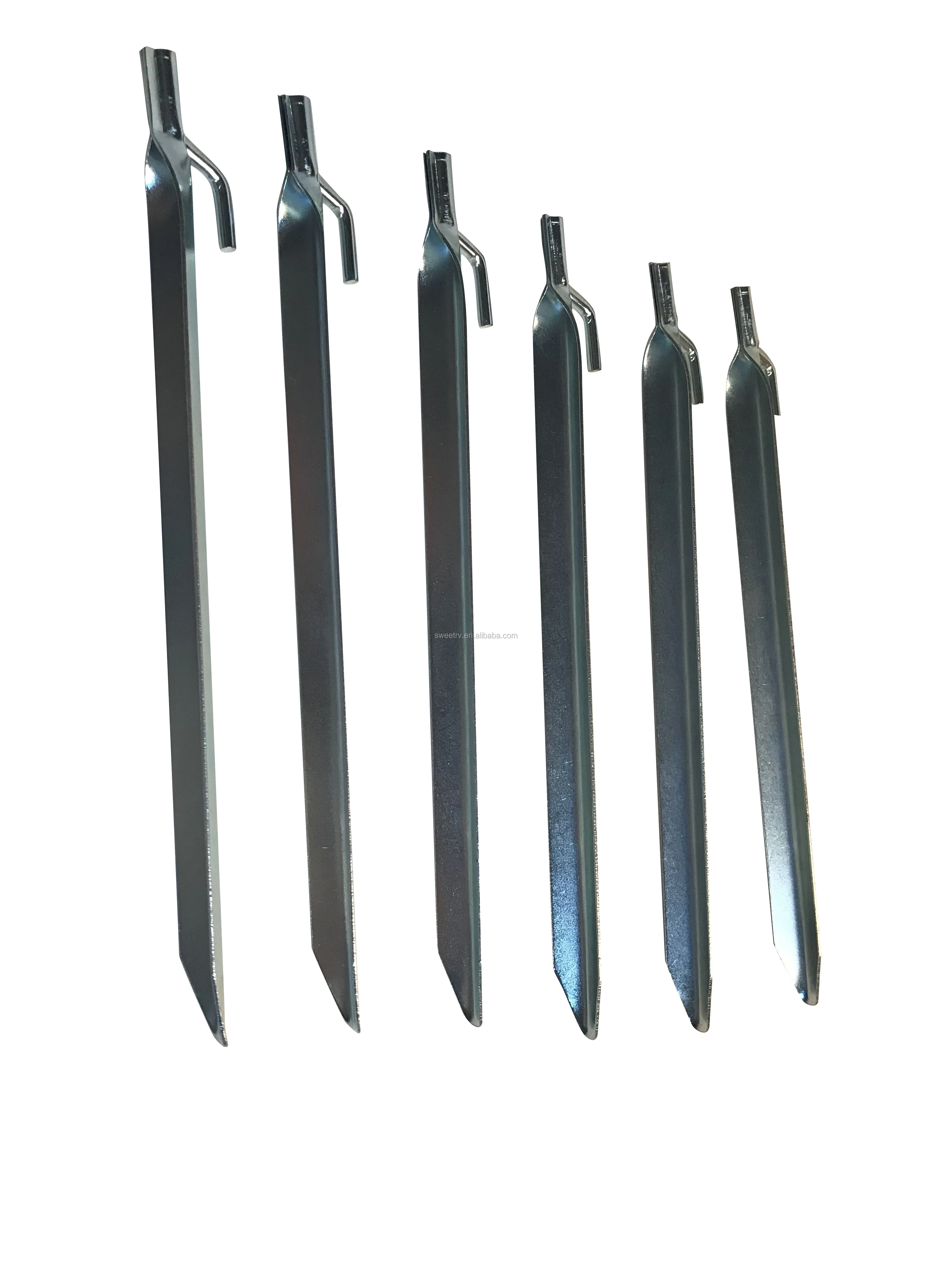 Camp Unisex Steel V Peg Nail 6 Pack Stakes Vshape Tent Peg 22cm Sand