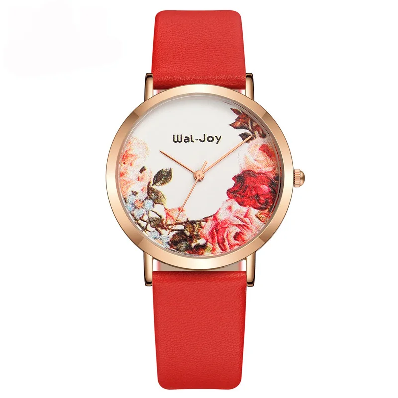 

Elegance Simple Life Waterproof Wal-Joy Brand Charming Student Wrist Watch WJ9017, Red;pink;purple;white