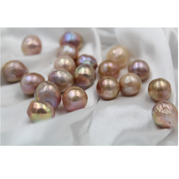 Wholesale A Luster Natural No Holes Freshwater Edison Pearl Multicolor Baroque Loose Pearl