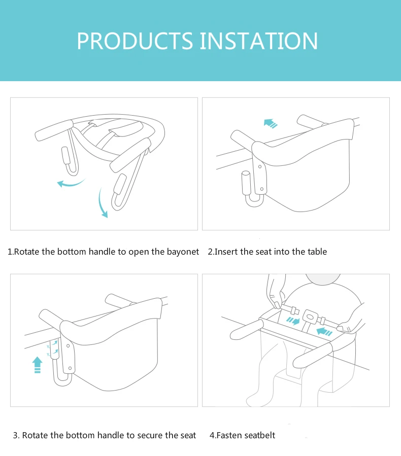 Z2 Seebaby Portable Dining Chair Hook On Chair Baby Chair Table Buy